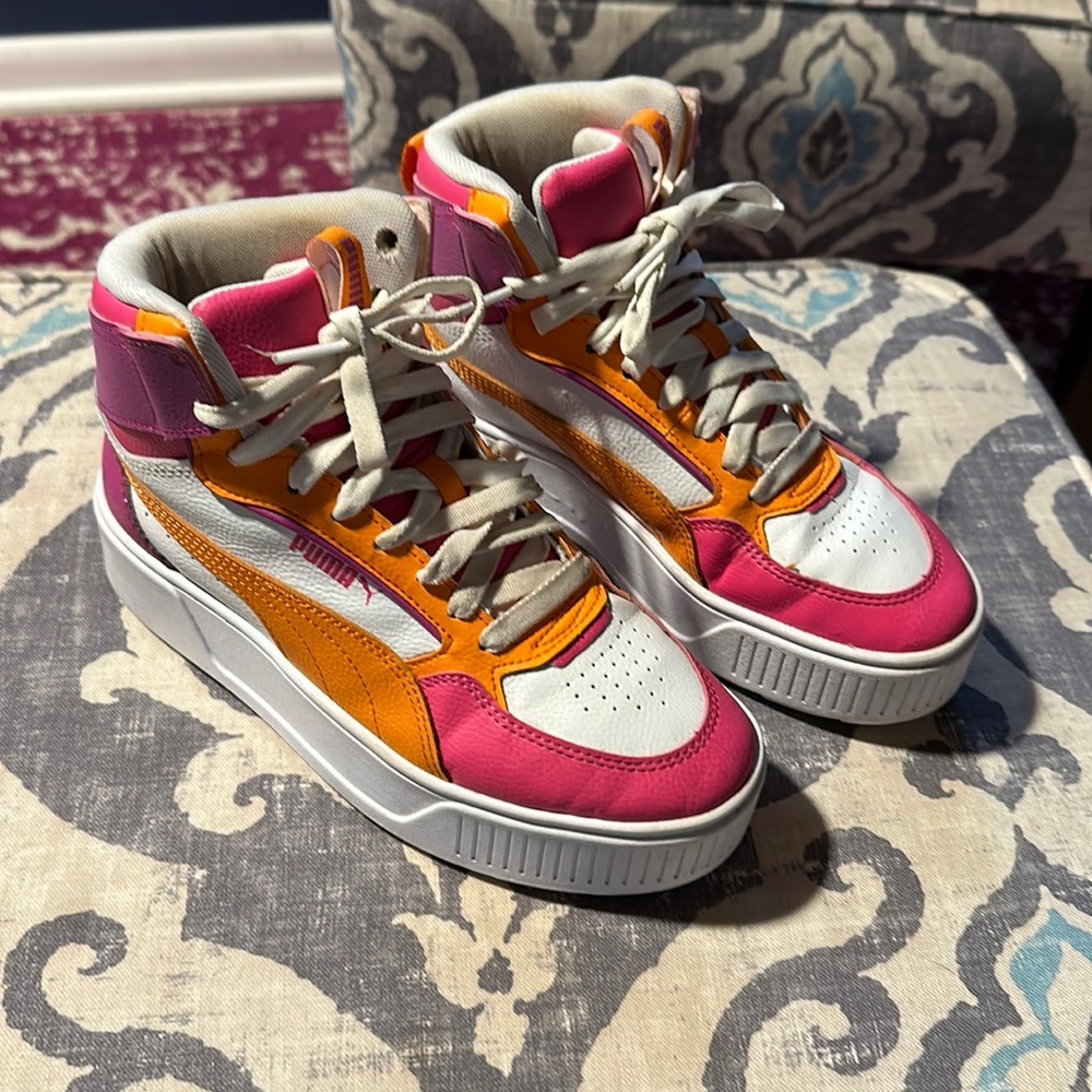 Puma Karmen Rebelle Mid Platform Sneakers - Kids